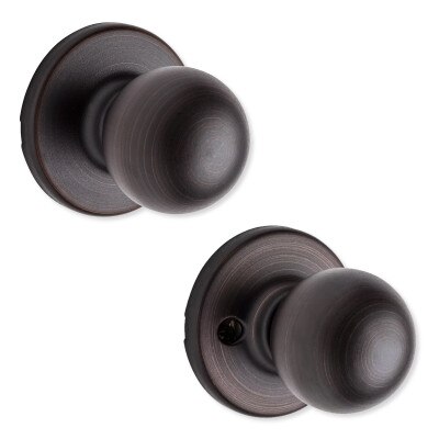 Kwikset Polo Passage Knob, Venetian Bronze